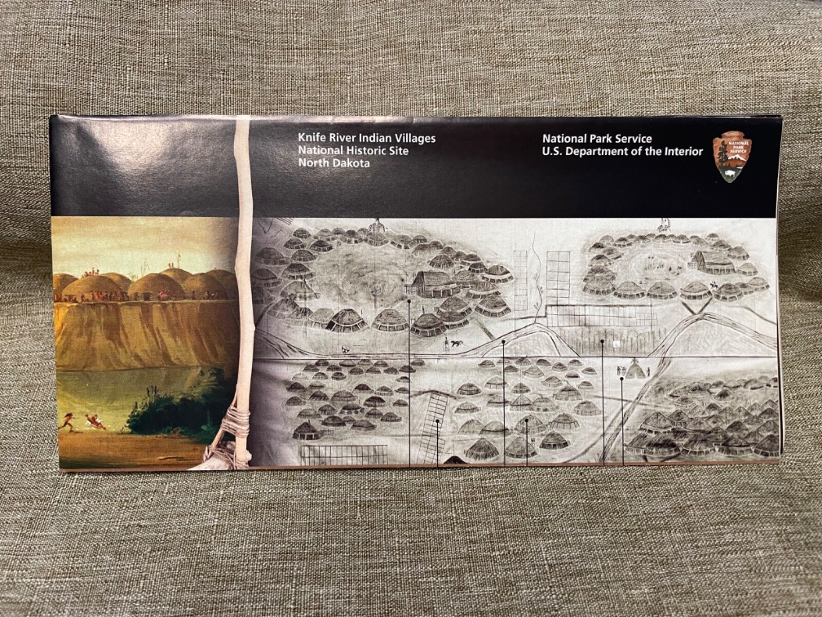 National Park Unigrid Map Knife River Indian Villages NHS North Dakota ND 2022