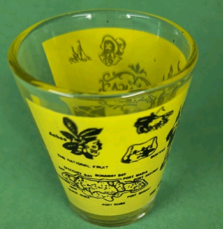 Vintage JAMAICA WEST INDIES Souvenir Shot Glass