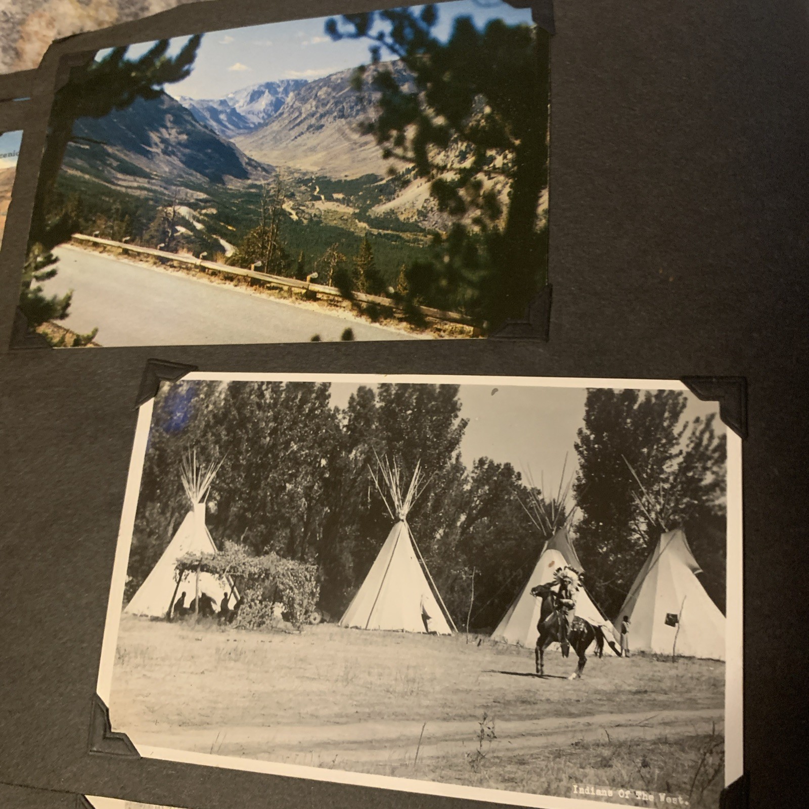 Yellowstone National Park & Western Trip Leather Photo Album W/RPC’s
