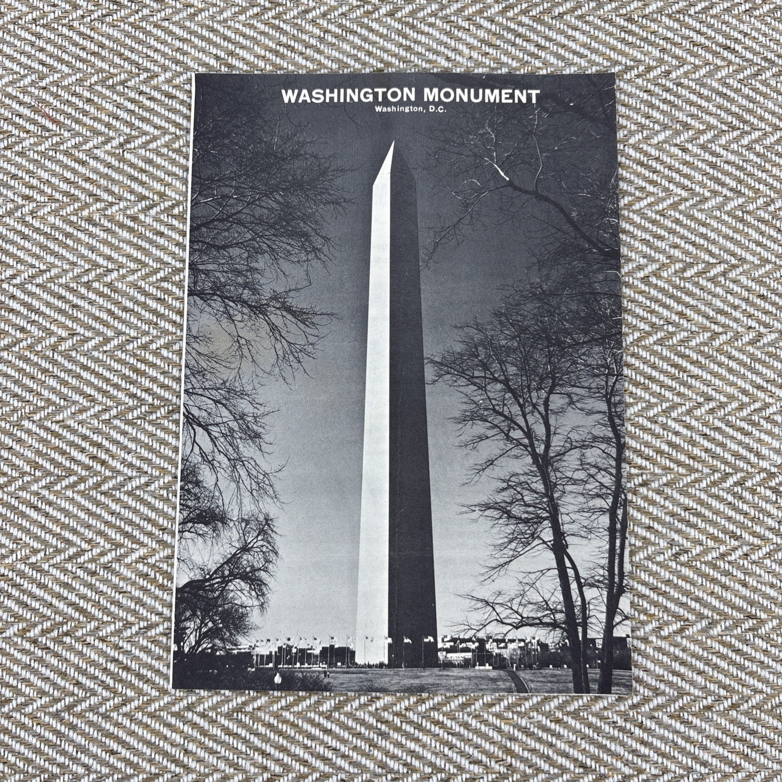 1968 Washington Monument brochure History Dept of Interior Nat’l Park Service
