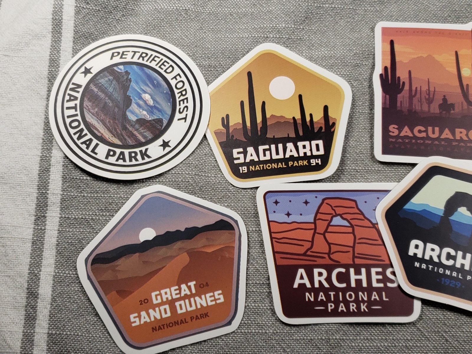 National Park Stickers Lot Of 8 Southwest US Arizona Colorado Utah C38-2