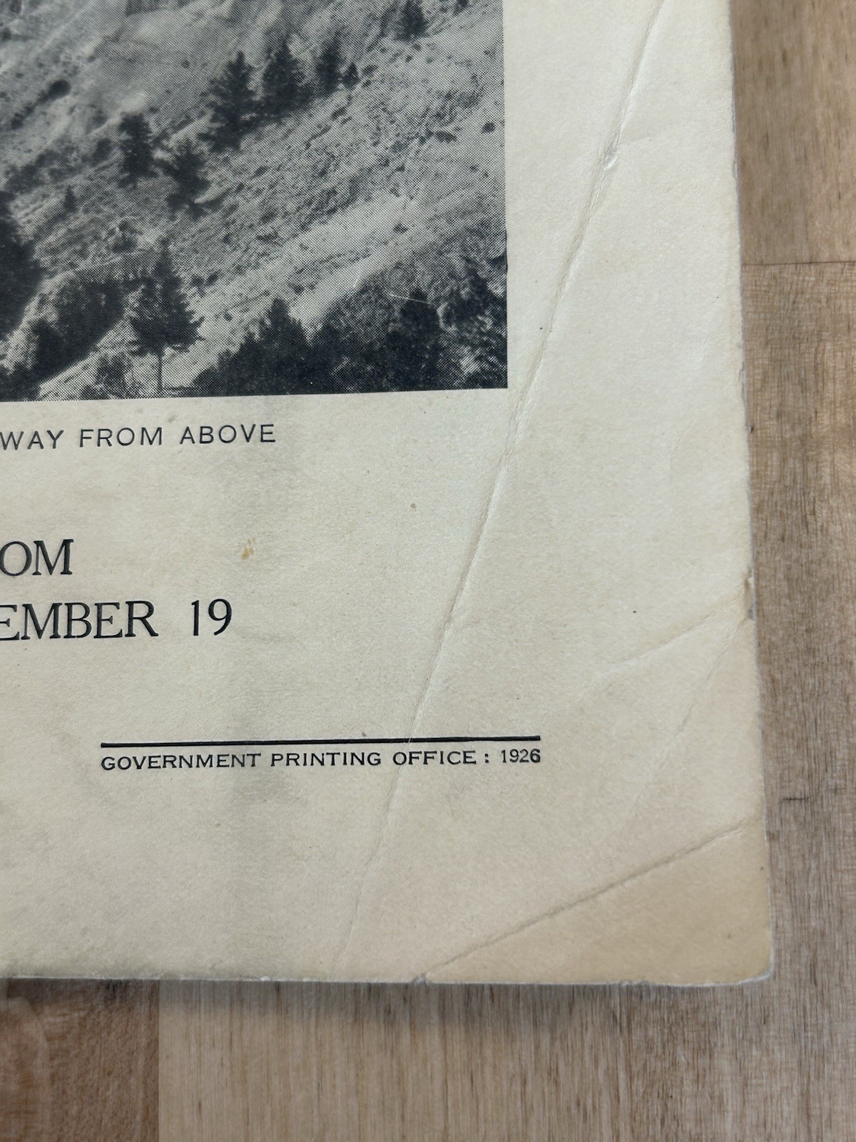 VTG 1926 Yellowstone National Park Wyoming Rules and Regulations Book Gov Print
