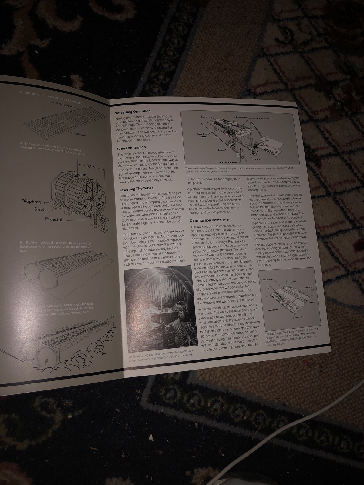 Construction Of I-95 – Fort McHenry Tunnel Brochure + Beneath Balto. Harbor