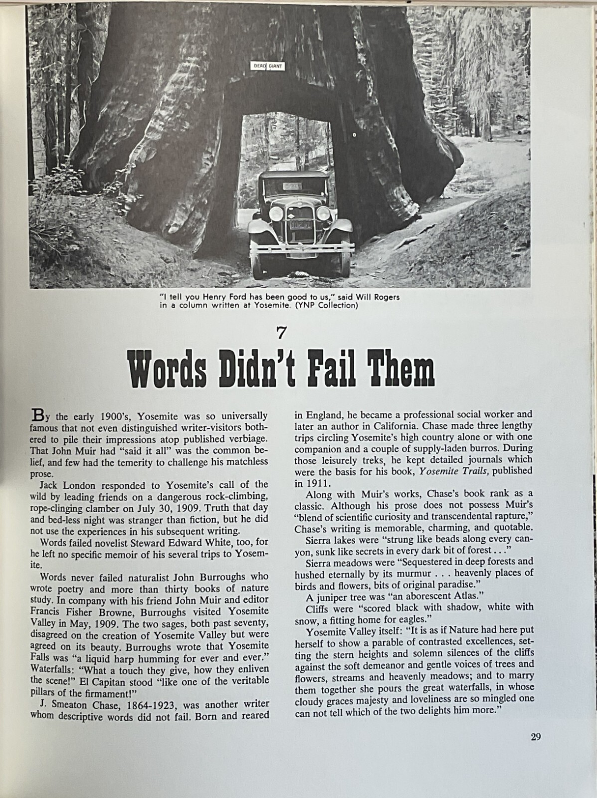 1970 Yosemites Famous Guests by Shirley Sargent & The Sequoias of Yosemite Park