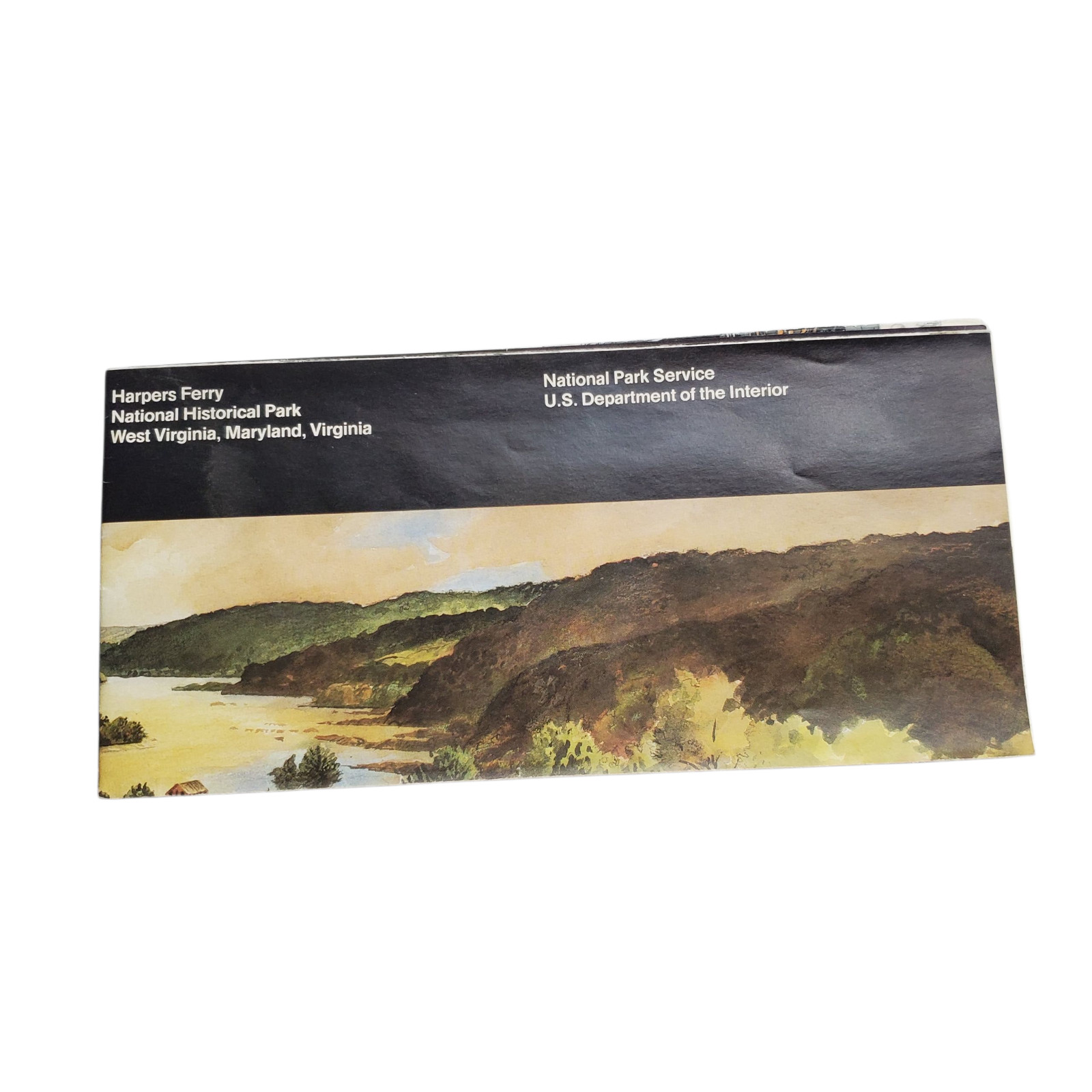 VTG 2001 Harper’s Ferry National Park Brochure Map Guide Fold-Out Pamphlet
