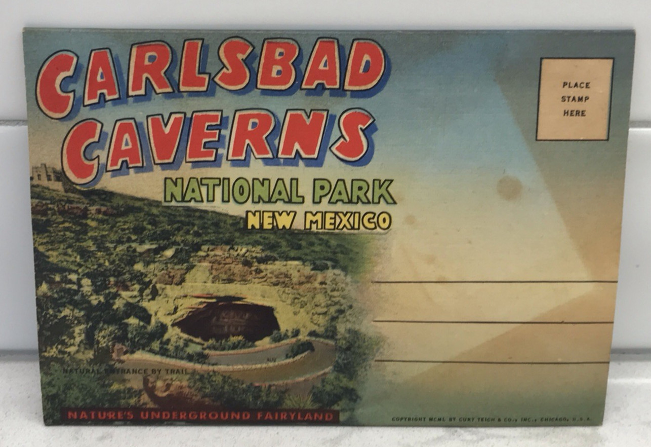 Jim White Carlsbad Caverns National Park Souviner Booklet & Post Cards 2 RPPC