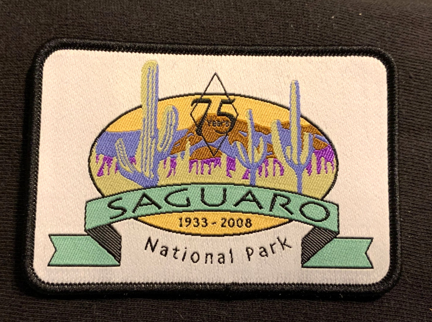 SAGUARO NATIONAL PARK 75 YEARS 1933-2008 Embroidered IRON-ON Patch