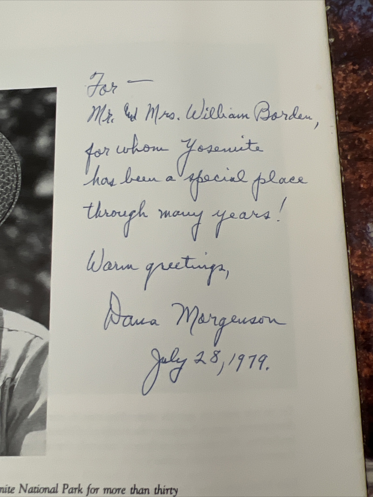 Signed 1978 National Park Booklet THE FOUR SEASONS OF YOSEMITE Morgenson