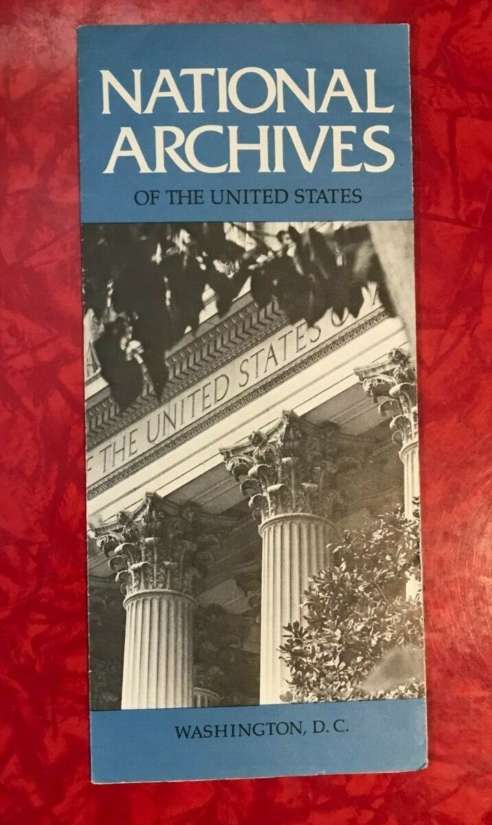 NATIONAL ARCHIVES – WASHINGTON D.C. vintage 16-PAGE BROCHURE 1976