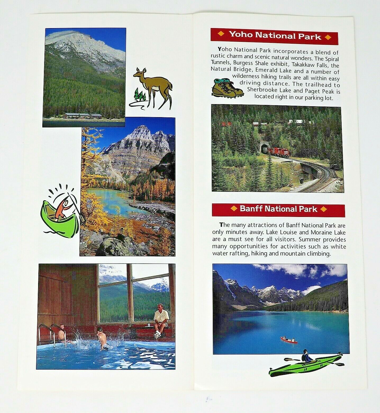 Travel Brochure West Louise Lodge Kicking Horse Pass Yoho National Park Canada