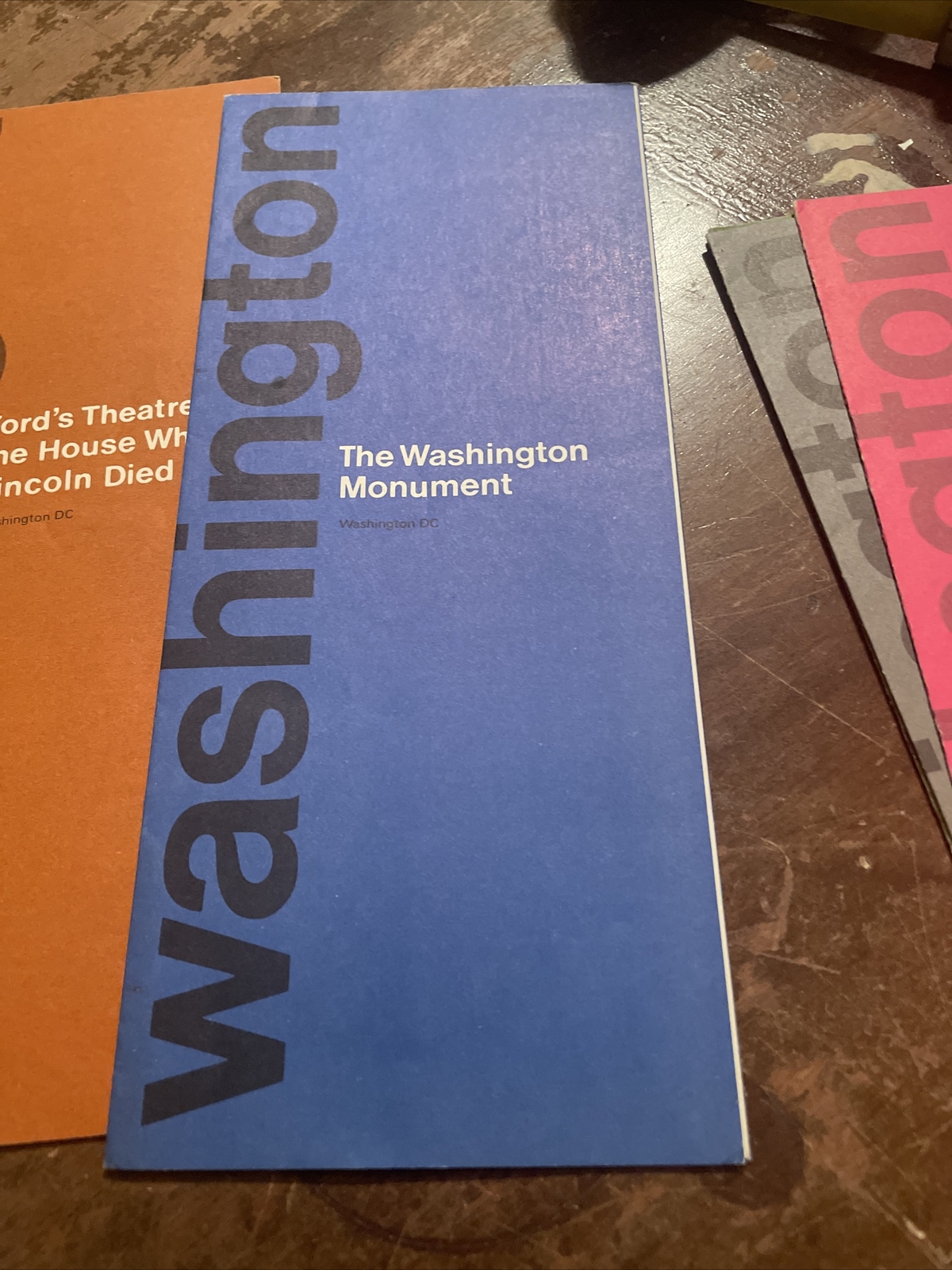 1974 National Park Service Lot of 5 Brochures Washington DC Tourist Spots