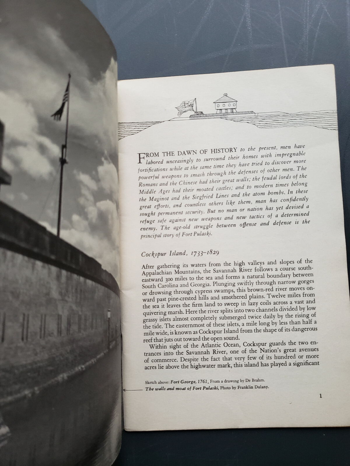 1954 Fort Pulaski Tourist Booklet National Park Service Historical Hndbk No. 18