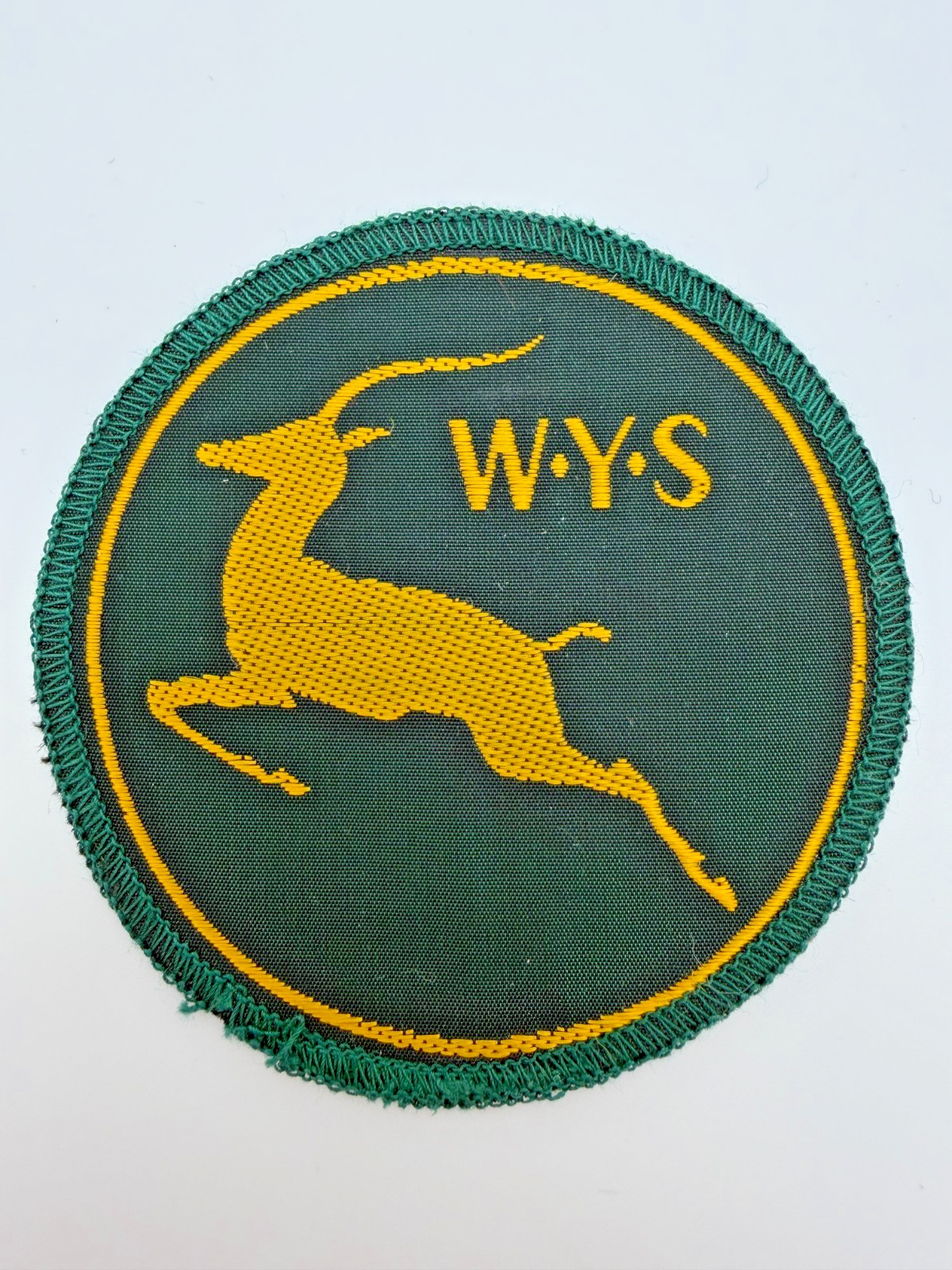 United States Wyoming Youth Service Antelope Sew On Patch Vintage
