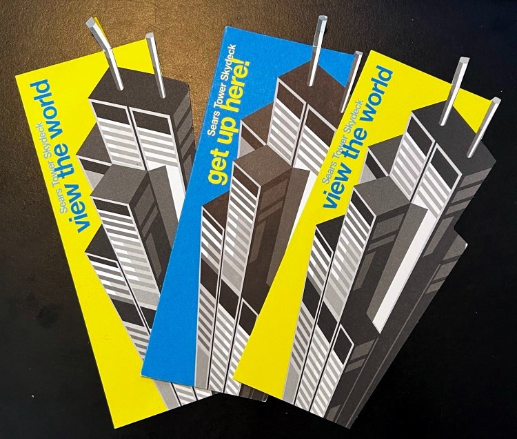2008 Chicago (3) Pamphlets Sears Tower Skydeck Skyscraper Illinois Willis