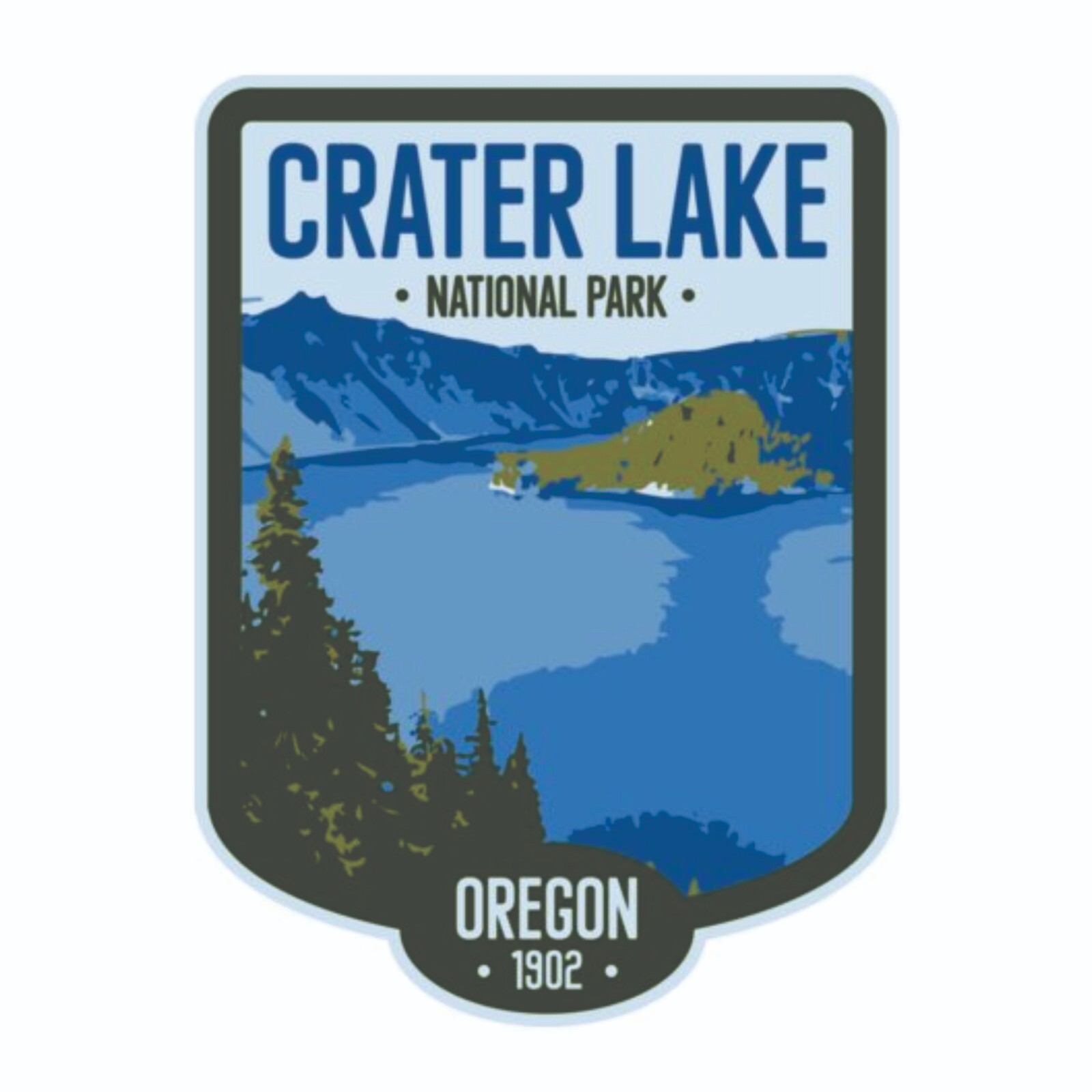 Crater Lake National Park Sticker Oregon National Park Decal