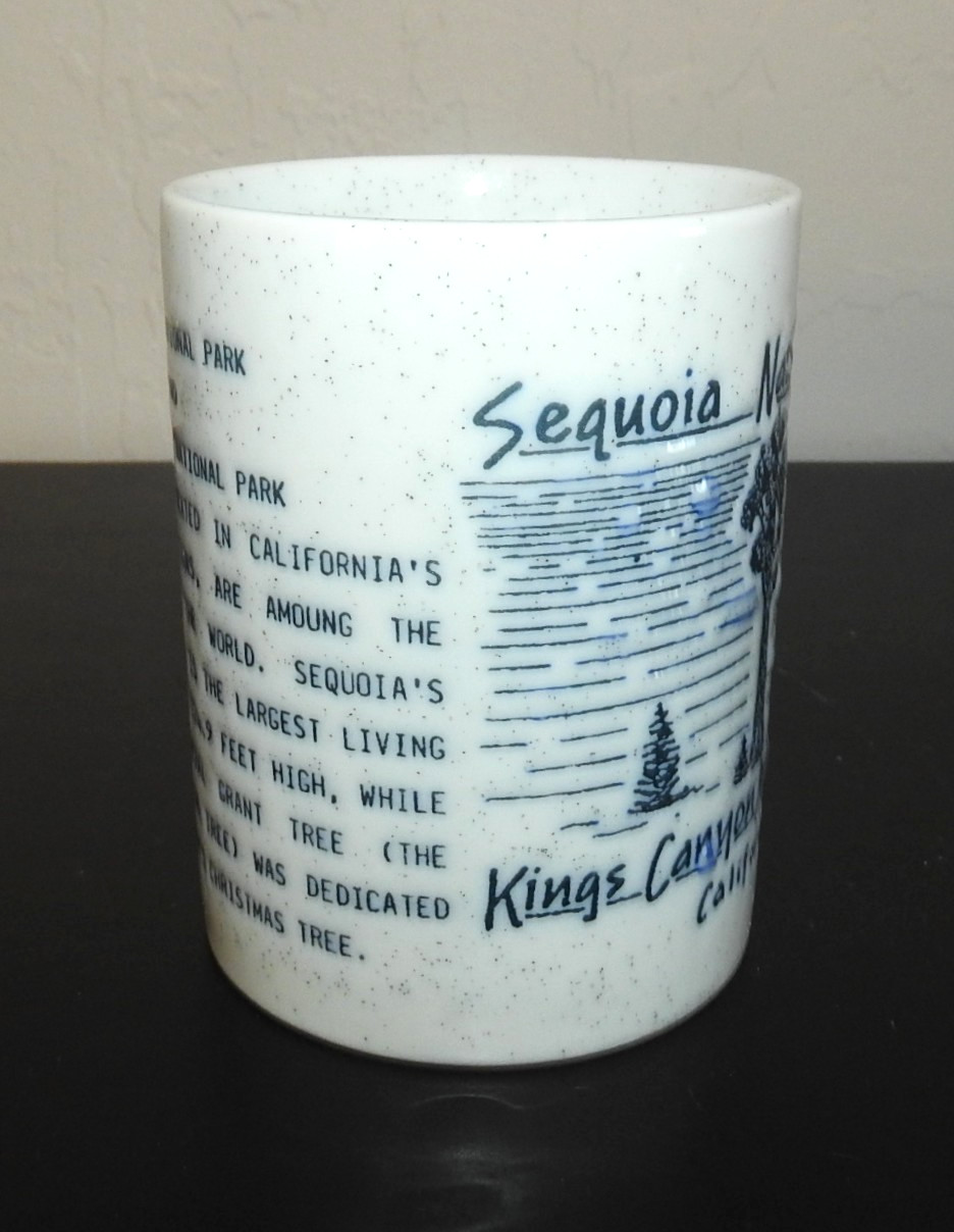 Sequoia & Kings Canyon National Park Ceramic Mug Embossed Park Scene & Facts