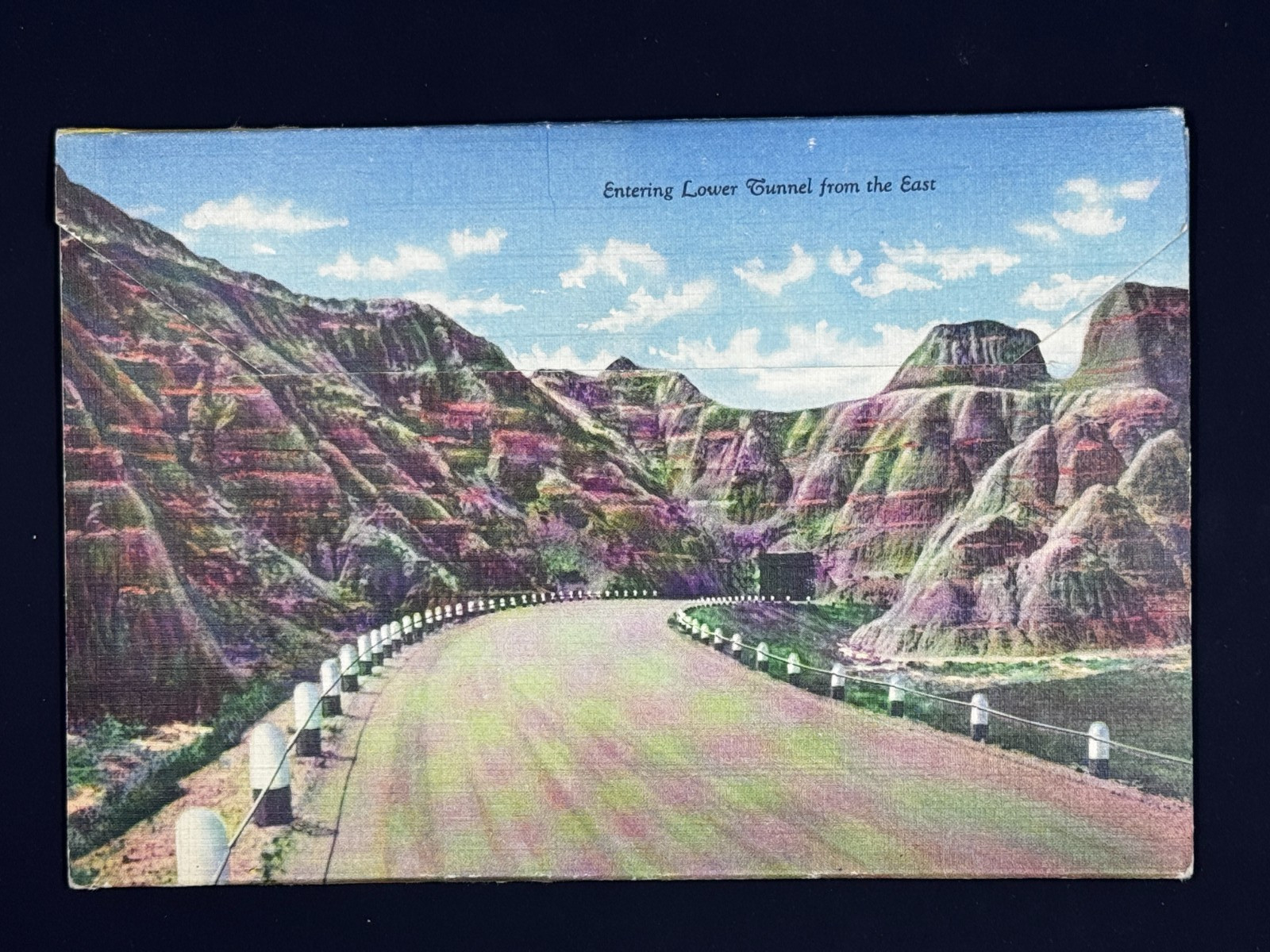 Vintage Souvenir Folder of Bad Lands National Park North Dakota South Dakota