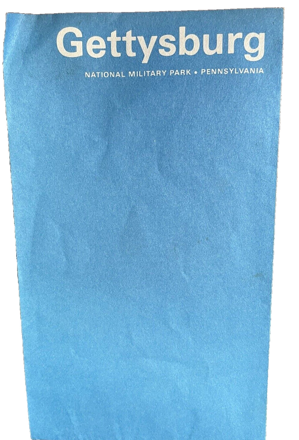 Gettysburg National Military Park Brochure & Map US National Park Service 1973