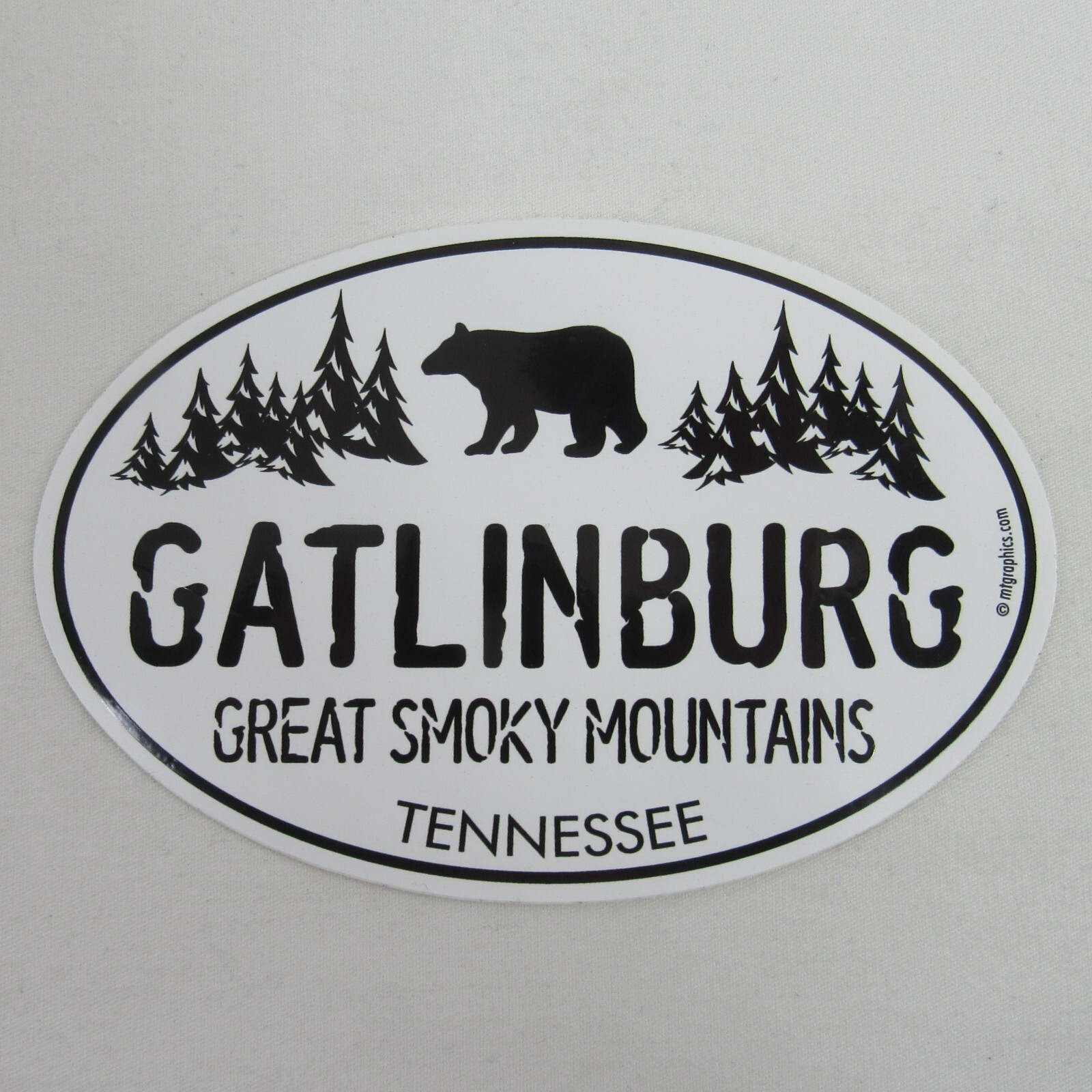 Gatlinburg Tennessee Sticker Peel & Stick Great Smoky Mountains Black Bear