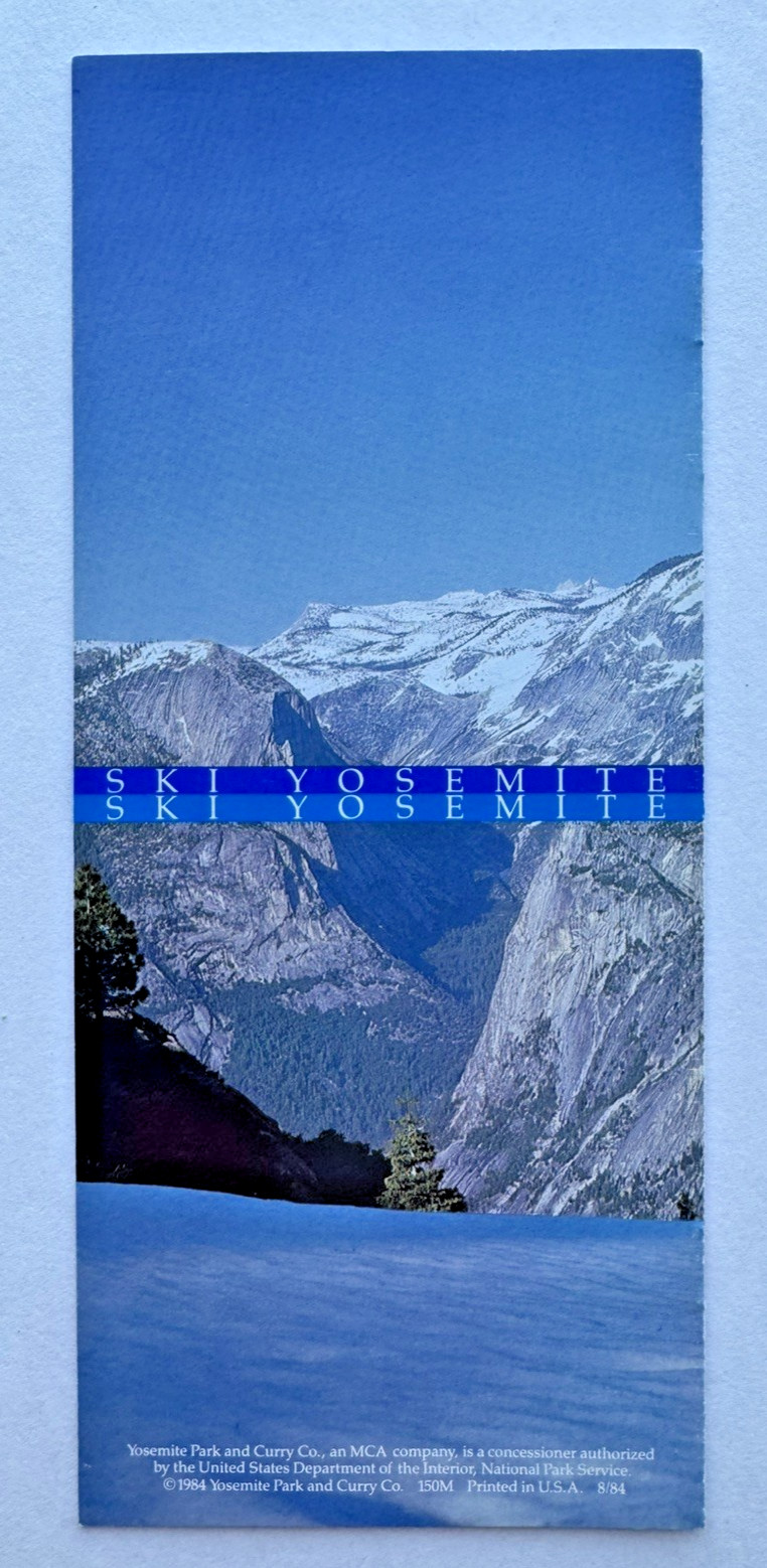 Yosemite 1984 Ski Badger Pass Winter Sports 14-page booklet great photos