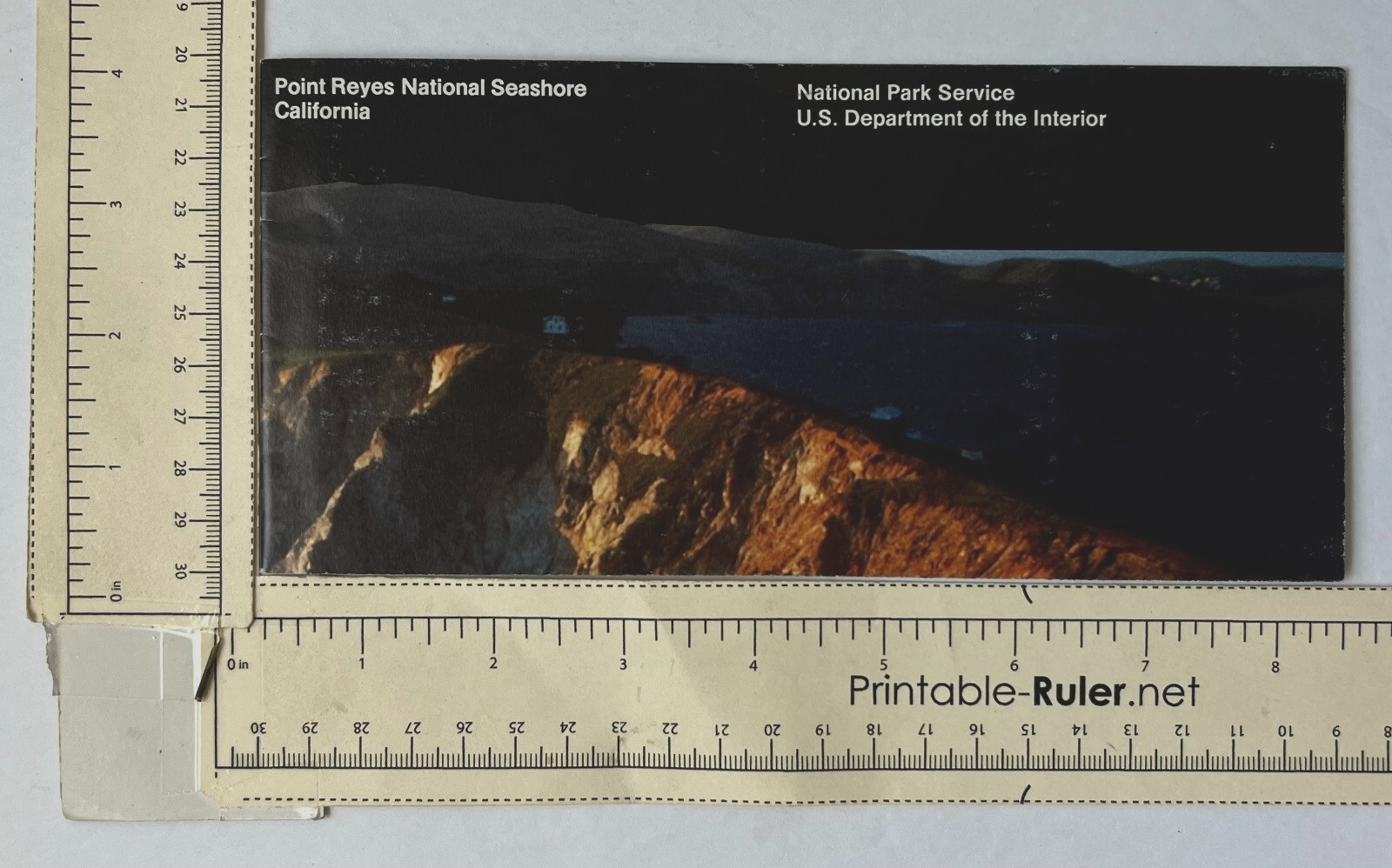 1997 Point Reyes National Seashore California Vintage Map Guide Travel Brochure