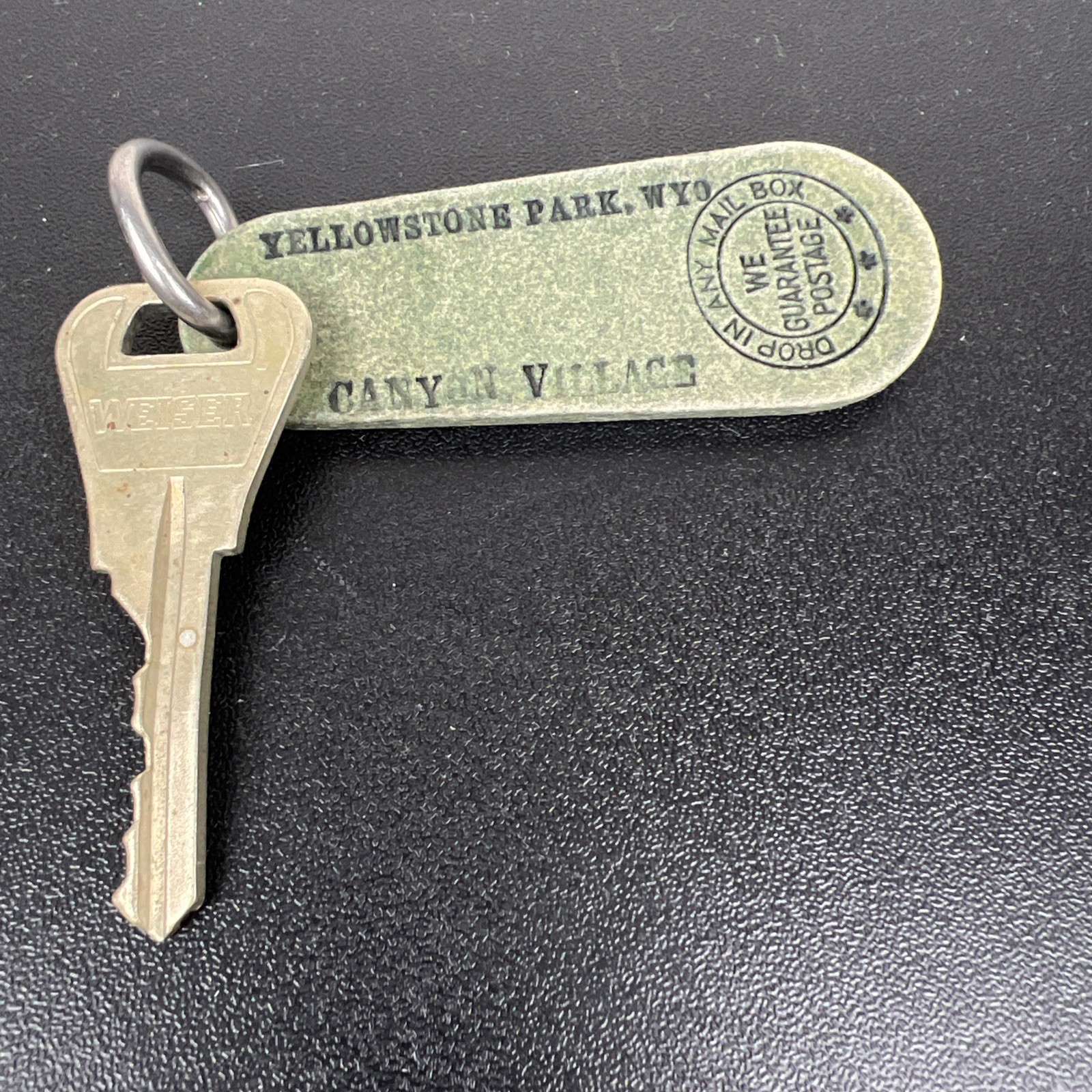 Vintage Yellowstone National Park Canyon Village Key Chain Hotel Wyoming G-44