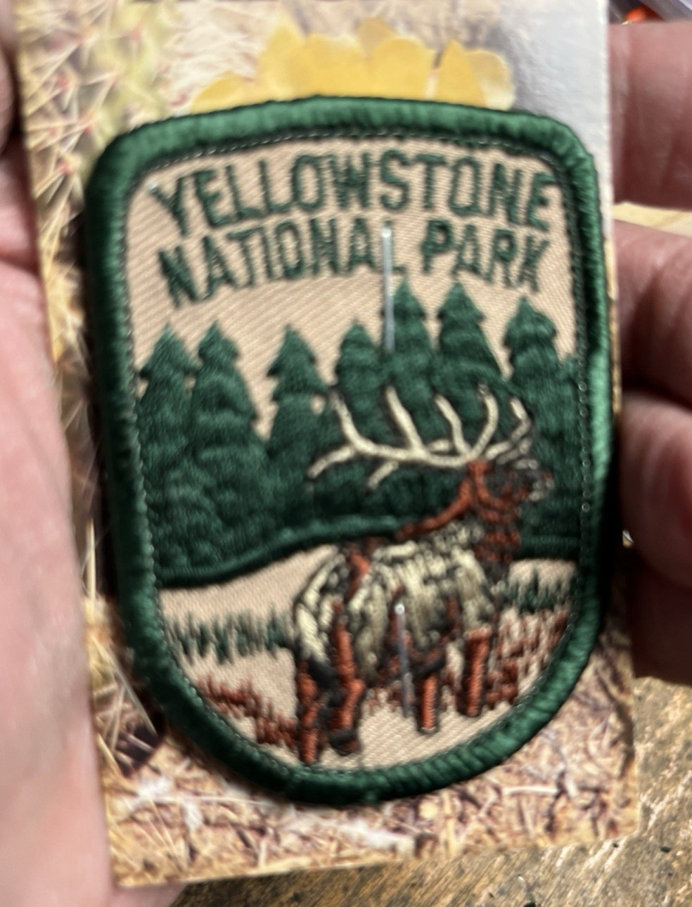 Yellowstone National Park US Souvenir 2.75″x2″ Embroidered Iron On Patch Elk NEW