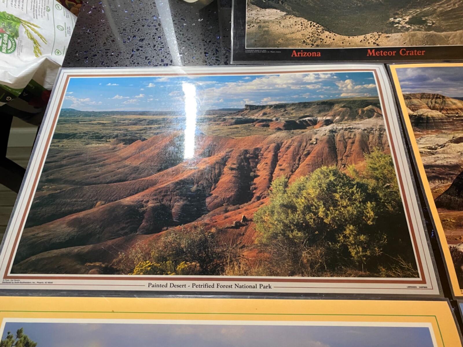 lot of 4 Grand Canyon Painted desert Petrified forest National Parks table mats