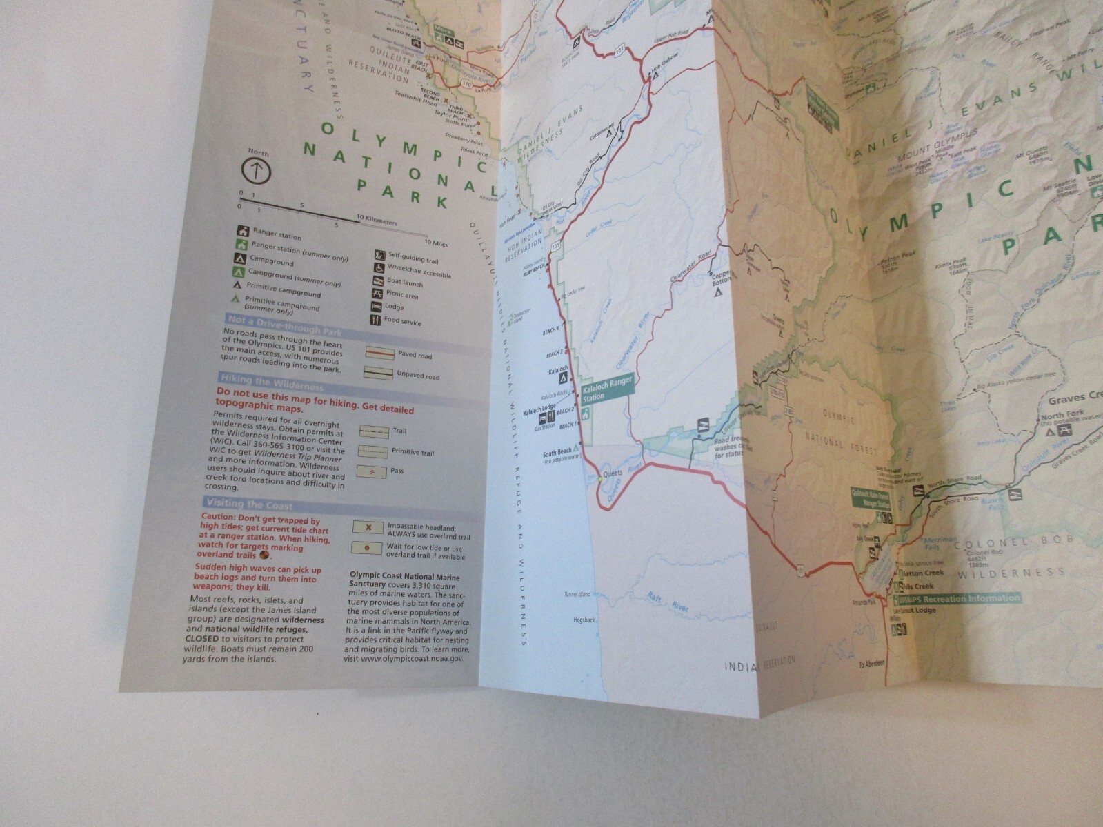 2020 Olympic Washington National Park System Brochure Map Guide~B24
