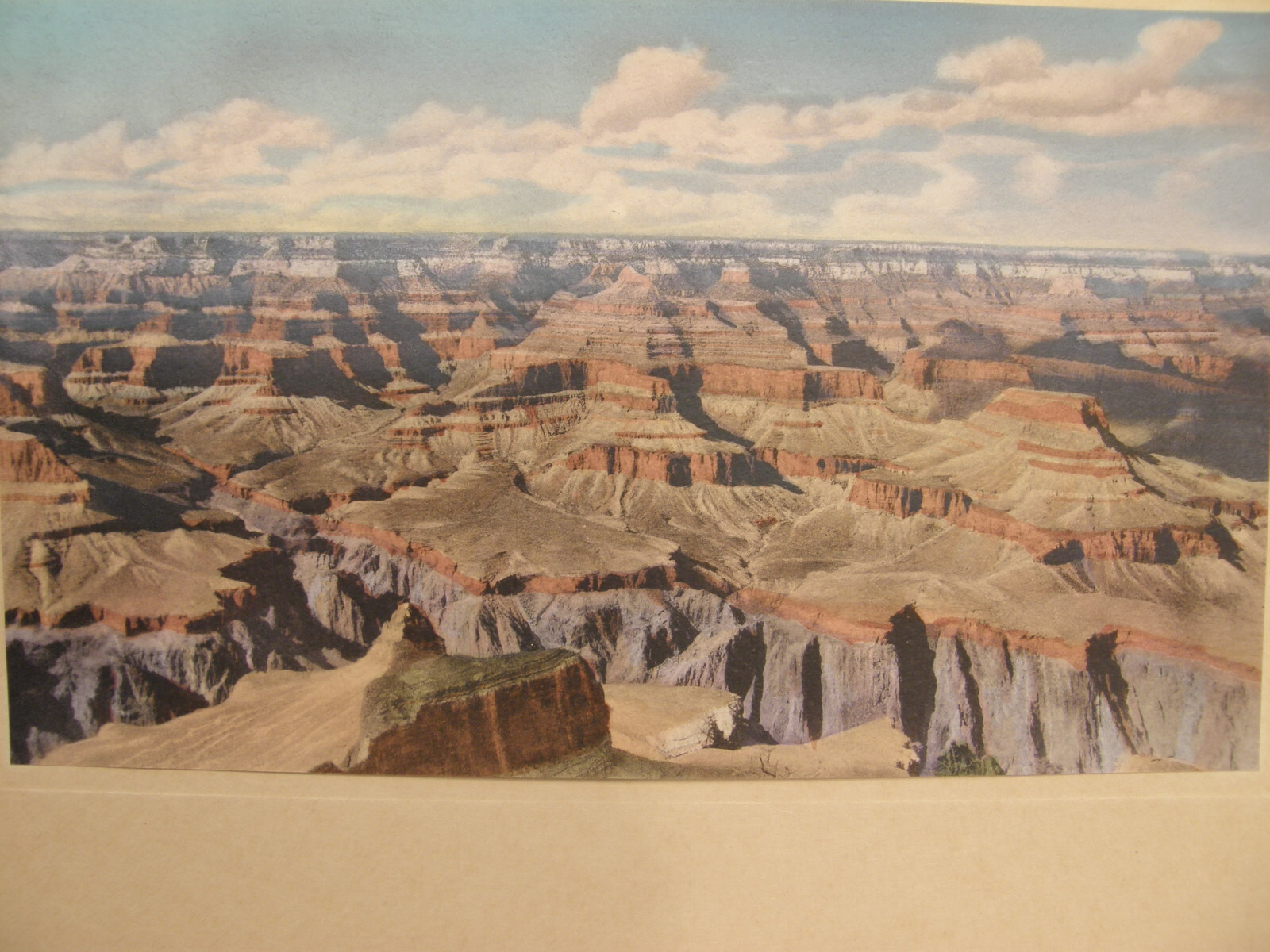 VINTAGE COLOR LITHOGRAPH SOUVENIR PRINT VERKAMP’S GRAND CANYON NAT’L PARK ARIZ