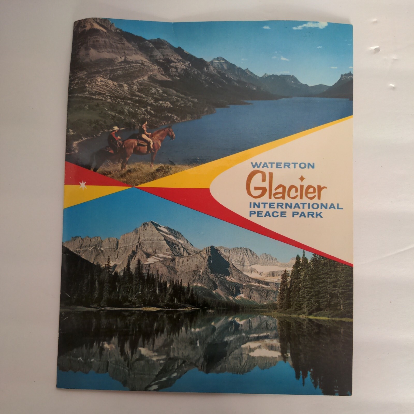Vtg File Folder Glacier International Peace Park MT National Park Mid Century