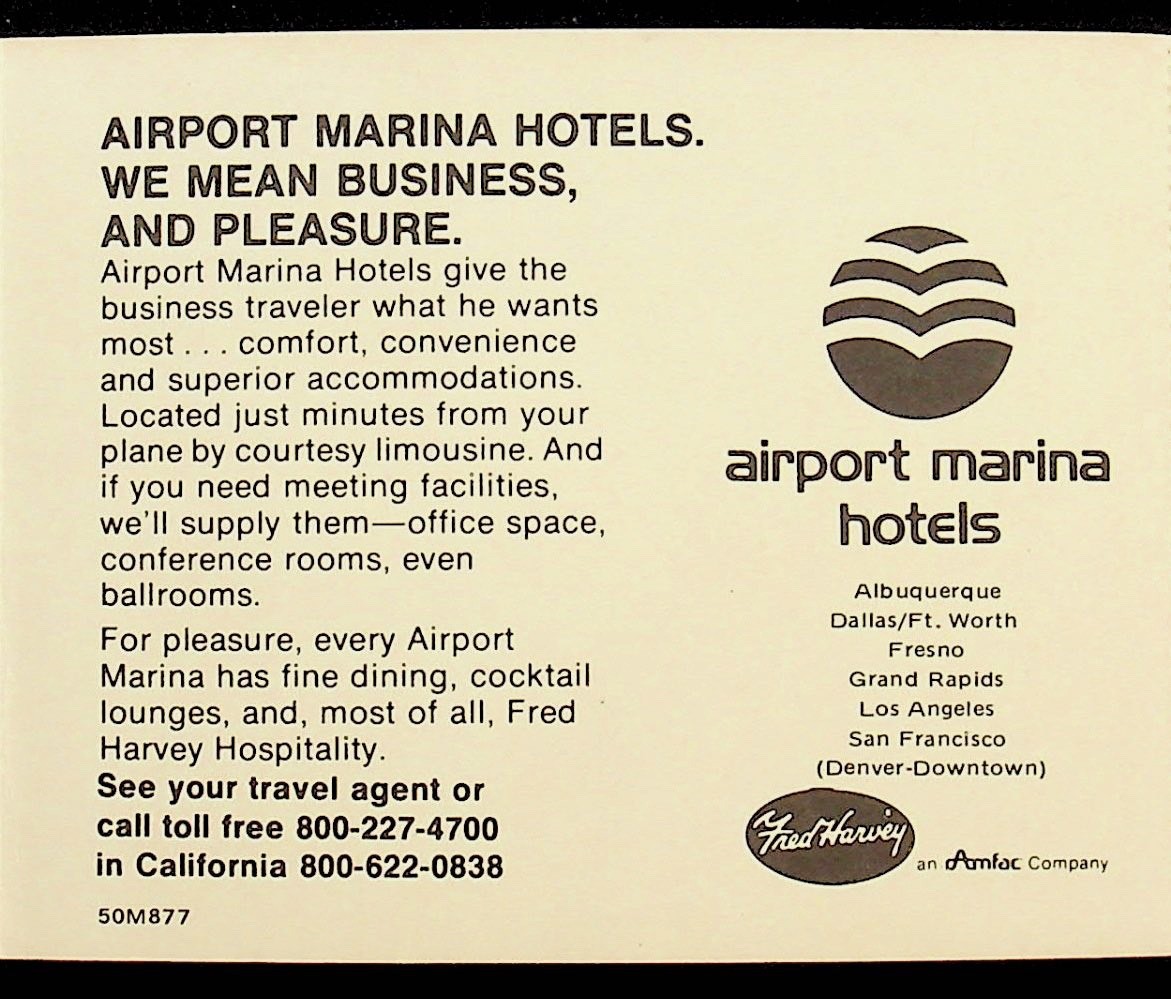 Vintage Fred Harvey Travel Advertising Amfac Company – MM-33