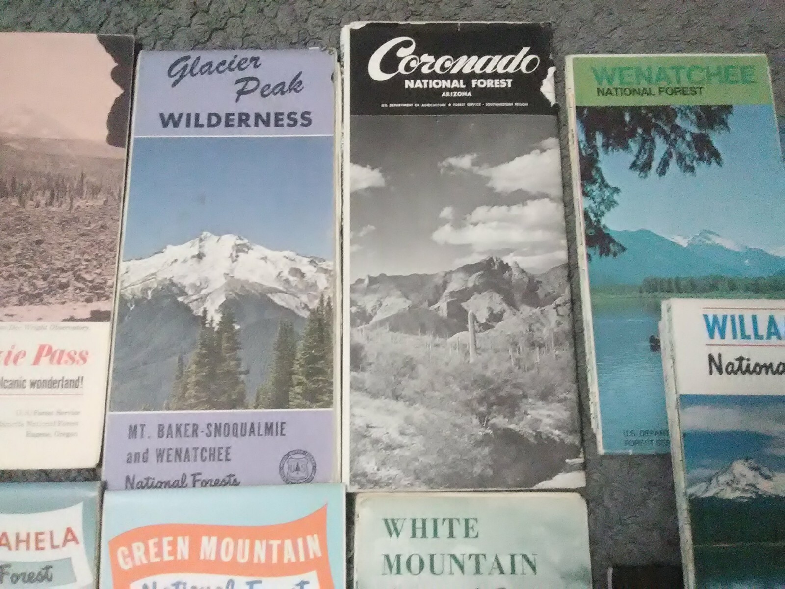 USDA Forest Service Vtg National Forest Map/Brochure Lot of 13