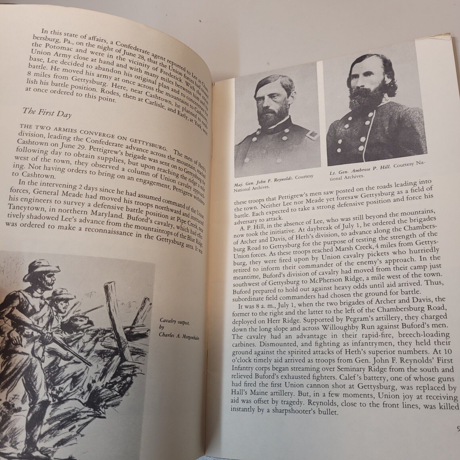 Gettysburg Civil War Battlefield Historical Booklet 1962 F.D. Briscoe Paintings