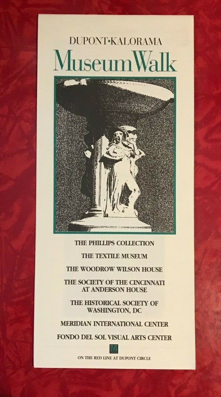 DUPONT – KALORMA MUSEUM WALK WASHINGTON D.C. MAP & GUIDE 1992