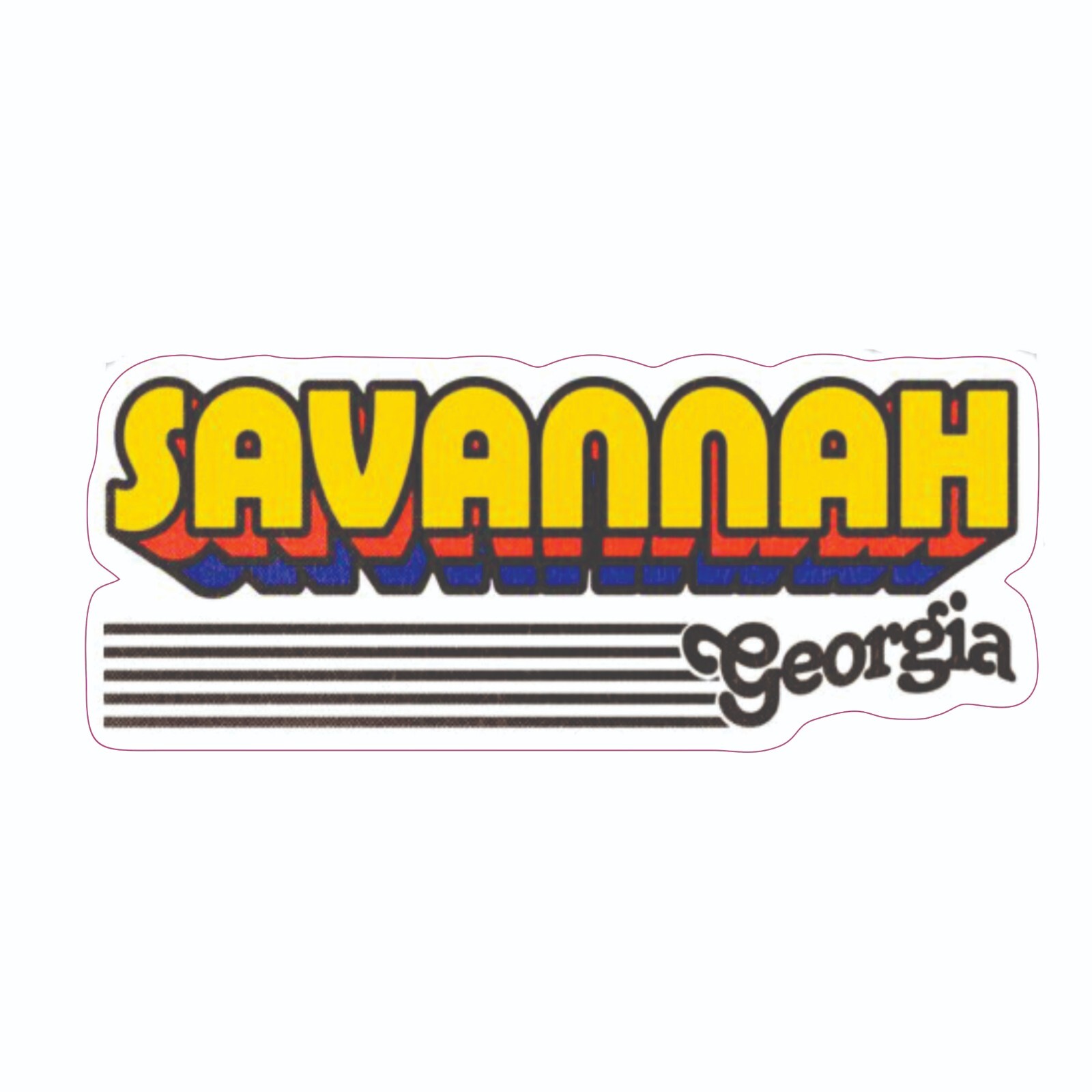 Savannah Georgia Sticker Decal Bumper Sticker