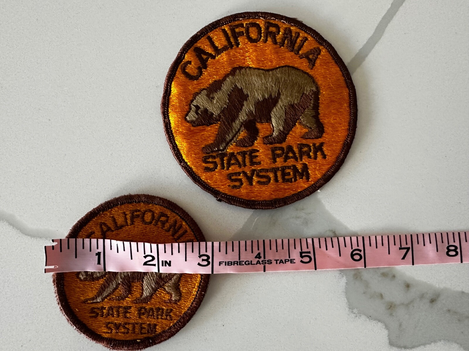 California State Park System Set of 2 Different Sizes Patches Sew On