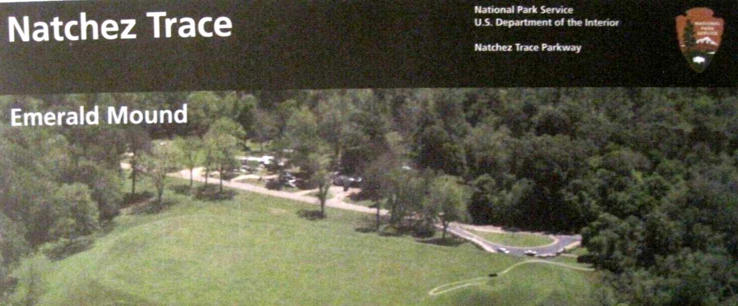 Natchez Trace Parkway Emerald Mound National Park Service Unigrid Brochure