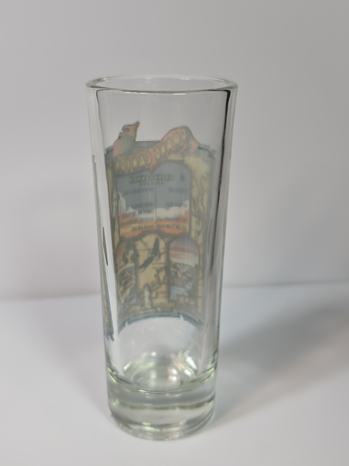 Grand Canyon National Park Travel Souvenir Tall Shot Glass Clear Glass Arizona