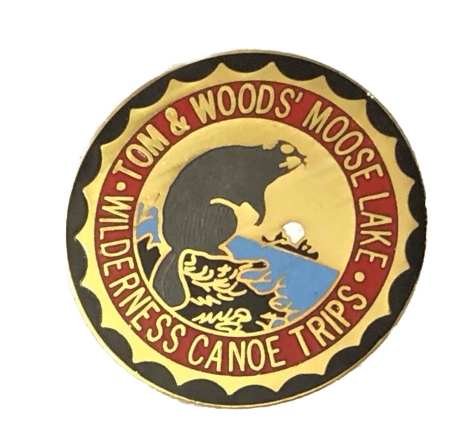 Tom Woods Moose Lake Wilderness Lapel Pin Wilderness Canoe Trip Minnesota A850