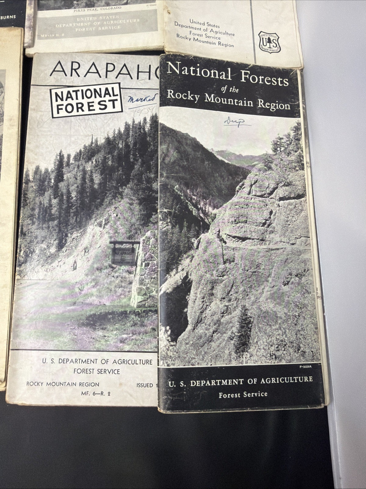 Lot Of 13 Vintage 1930s National Park Brochures And Maps