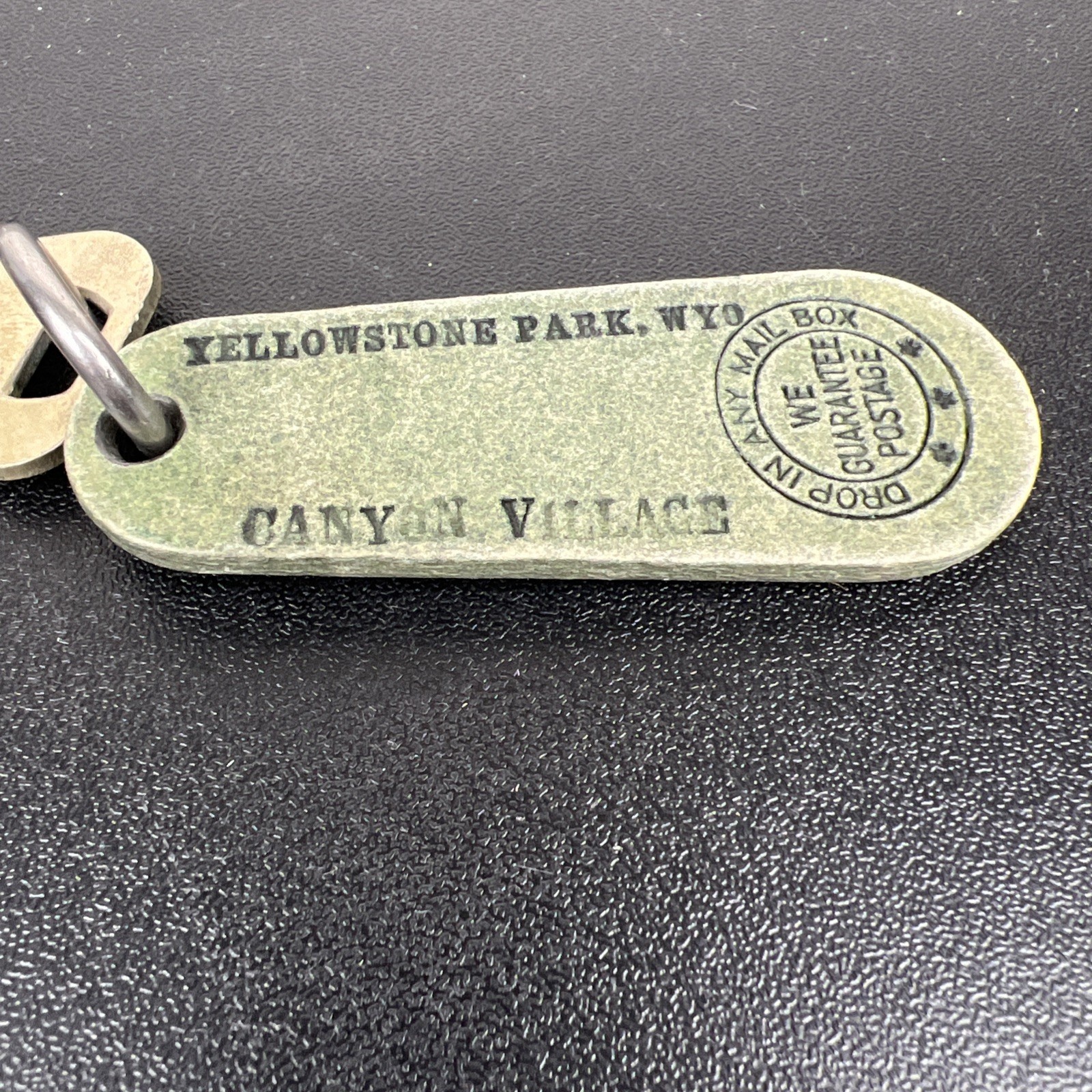 Vintage Yellowstone National Park Canyon Village Key Chain Hotel Wyoming G-44