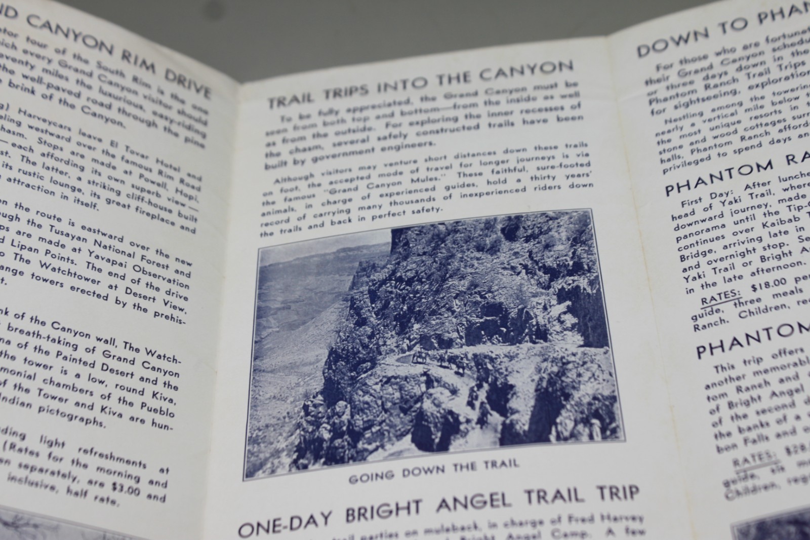 Grand Canyon National Park Travel Brochure EL Tovar Hotel