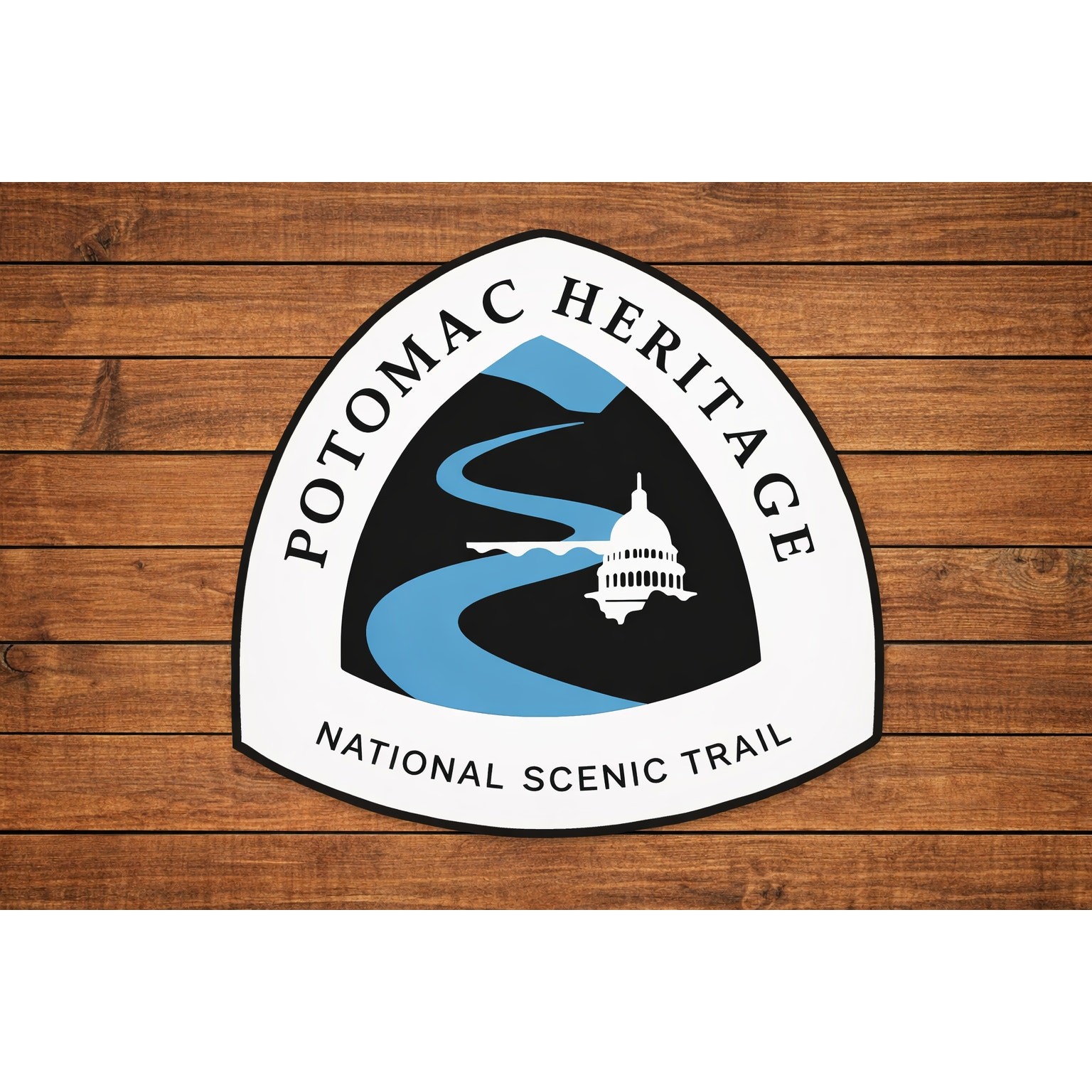 Potomac Heritage National Scenic Trail Sign Route Marker Virginia Maryland Penn