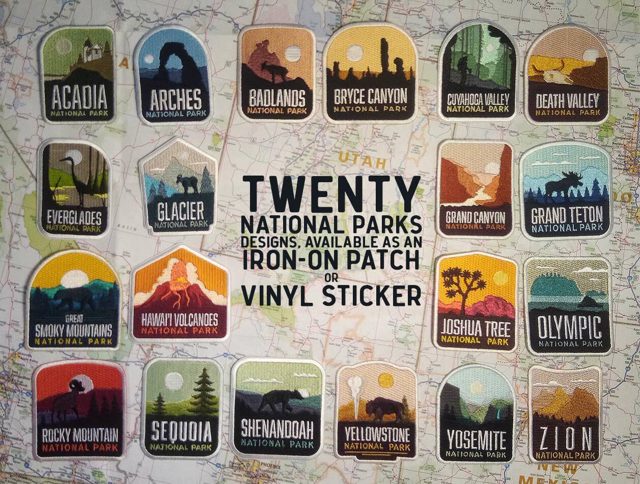 Mount Rainier National Park Iron On Travel Patch