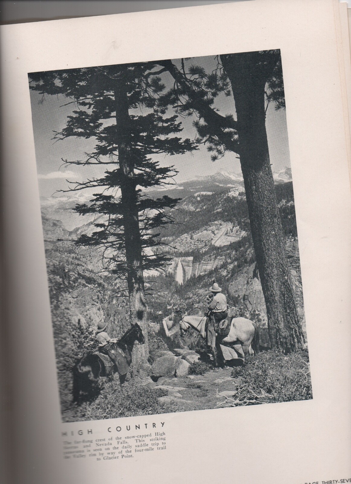 1920s Magazine ” Yosemite National Park ” by John Browne Jr Great Color Cover