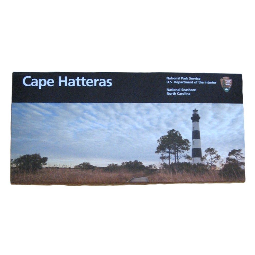 NPS Brochure Cape Hatteras National Seashore North Carolina Lighthouse Map