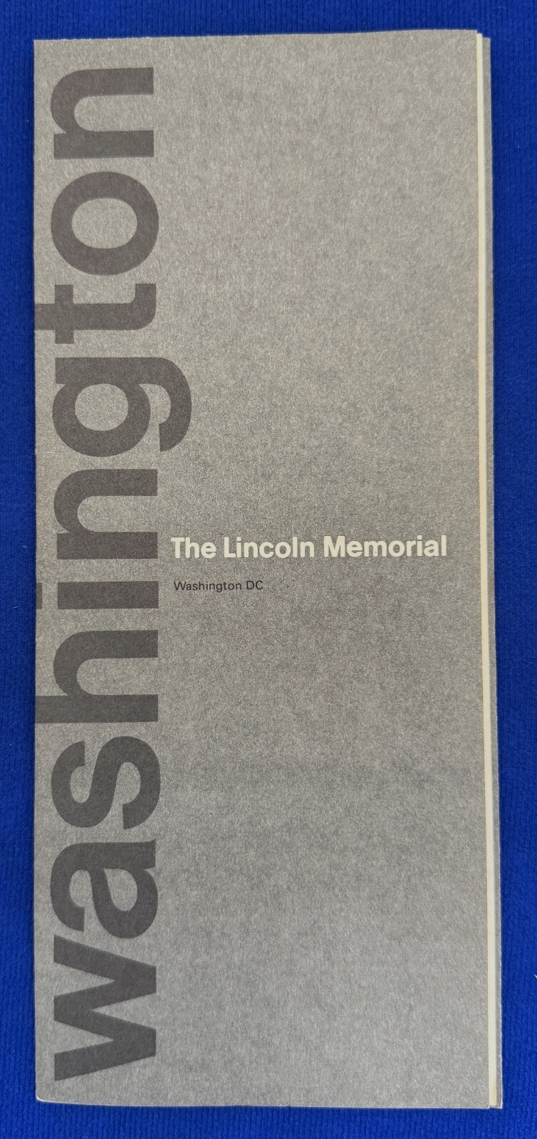 Vintage 1969 The Lincoln Memorial Washington DC National Park Service Brochure 2