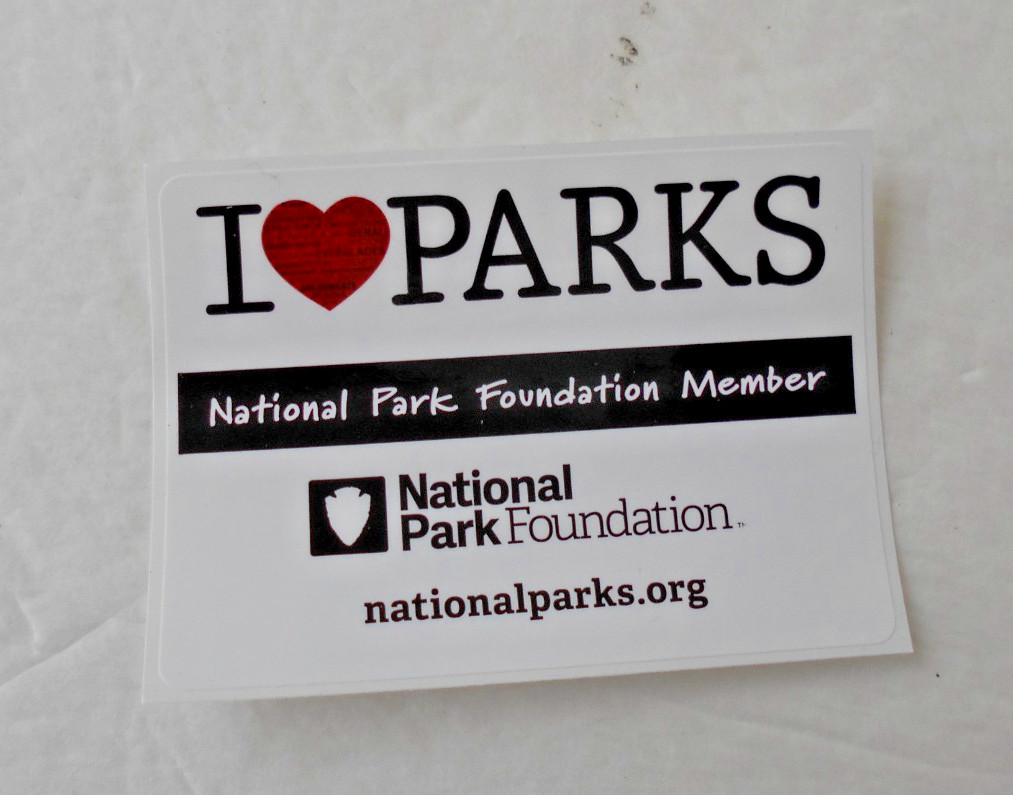 NATIONAL PARK FOUNDATION PARK FINDER / PLANNER MAP & PARK STICKERS ~ NEW