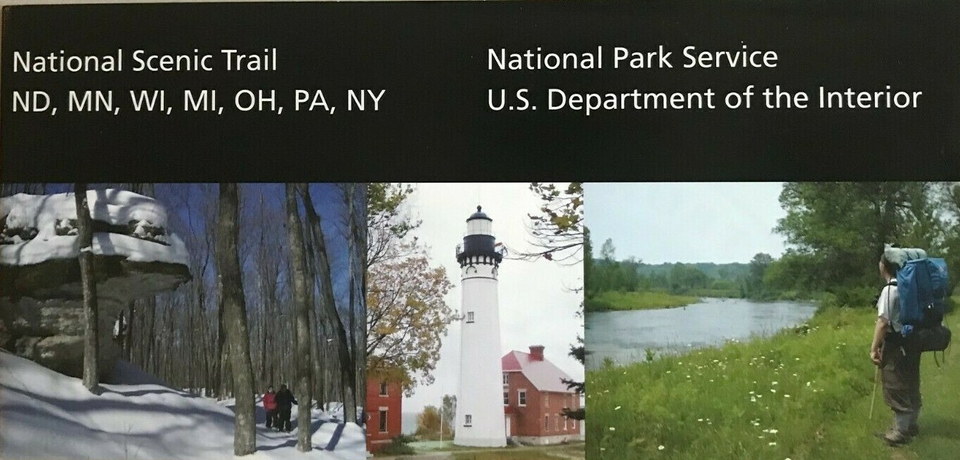 2026 NORTH COUNTRY TRAIL NATIONAL PARK SERVICE UNIGRID BROCHURE/MAP 7 States